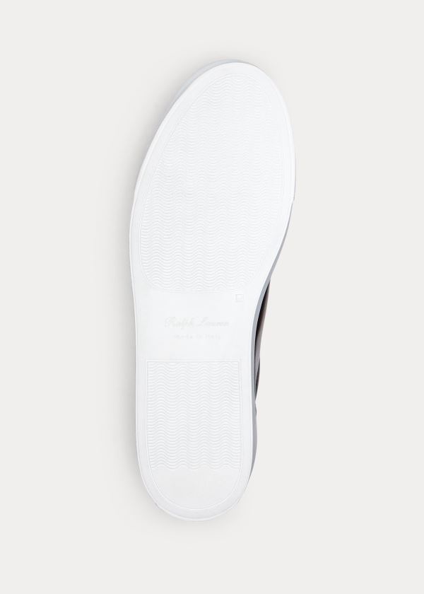 Ralph Lauren Severn Calfskin Sneakers Tmavě Hnědé | aEE7qCoV