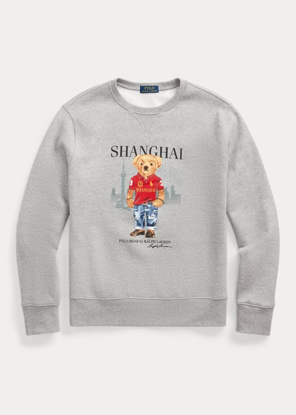 Ralph Lauren Shanghai Bear Sweatshirt Šedé | atBAGlZB