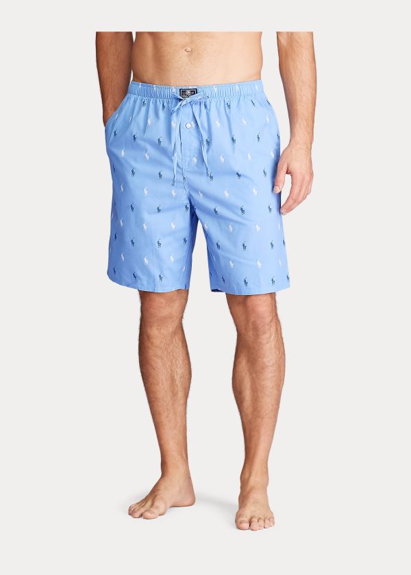 Ralph Lauren Signature Pony Pajama Krátké Blankyt Bílé | Cekh9D4l