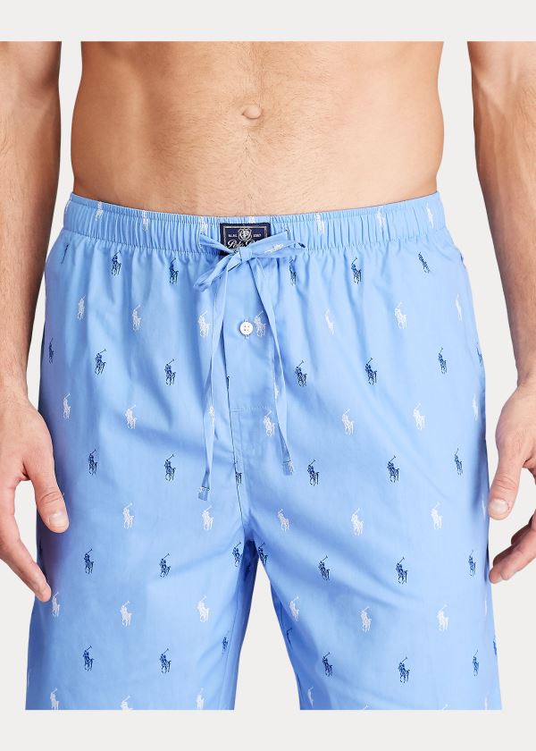 Ralph Lauren Signature Pony Pajama Krátké Blankyt Bílé | Cekh9D4l