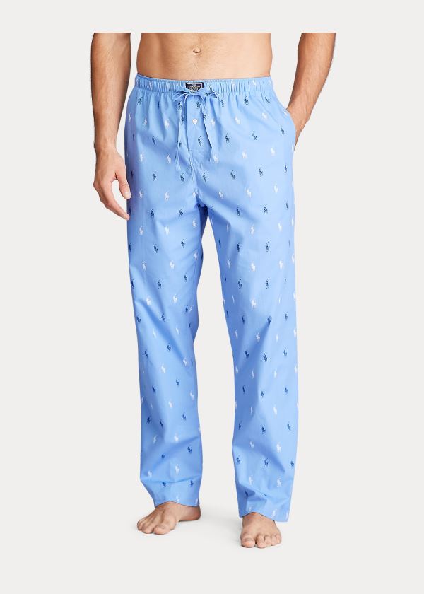 Ralph Lauren Signature Pony Pajama Pant Blankyt Bílé | V0y5S7G9