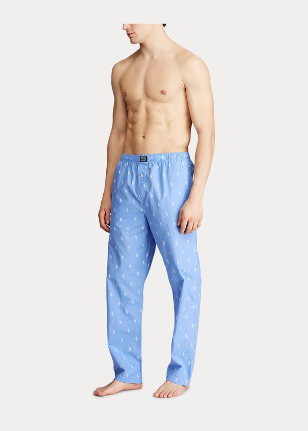 Ralph Lauren Signature Pony Pajama Pant Blankyt Bílé | ZnrffMBp