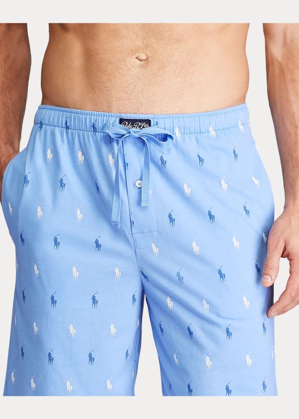 Ralph Lauren Signature Pony Sleep Krátké Blankyt Bílé | LsIGzxdK