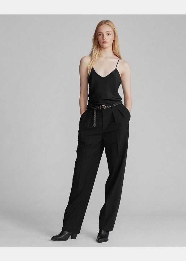 Ralph Lauren Silk Camisole Černé | 3HtENbBv