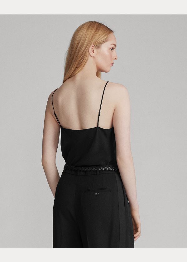 Ralph Lauren Silk Camisole Černé | 3HtENbBv