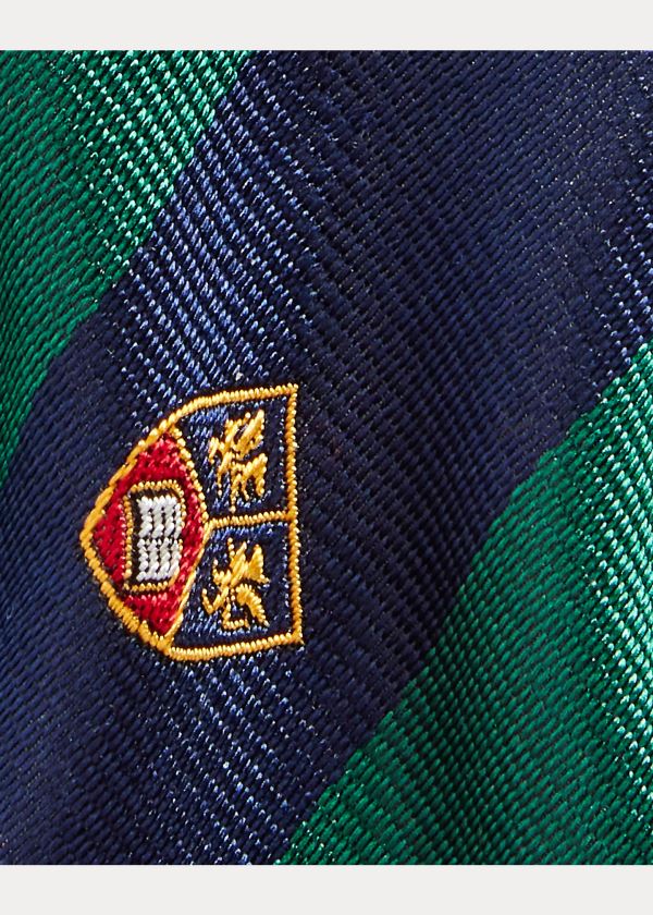 Ralph Lauren Silk Club Bow Tie Tmavě Blankyt Zelene | mTwyF5fa