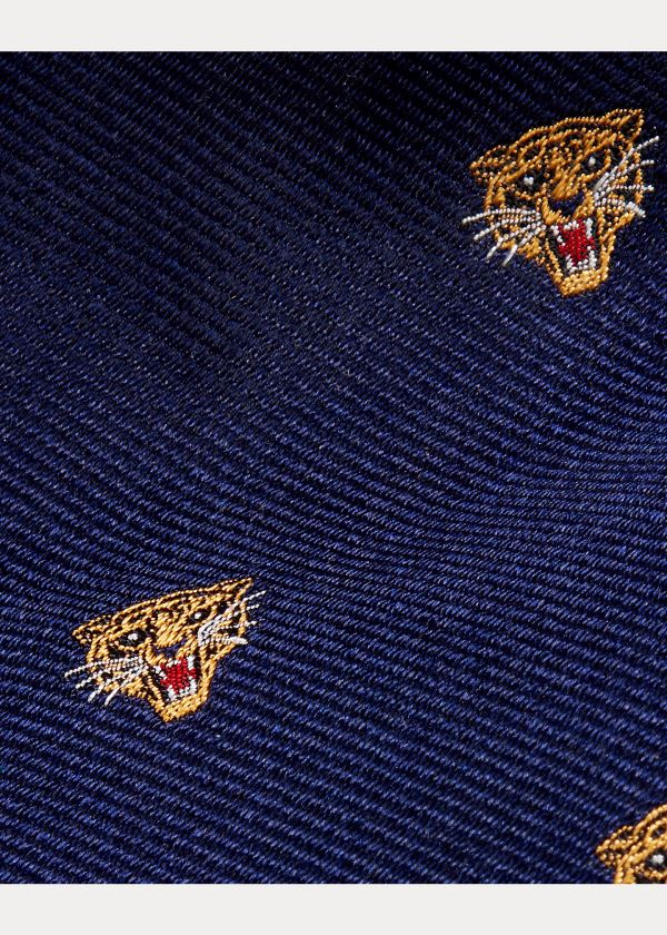 Ralph Lauren Silk Club Tie Tmavě Blankyt | pG5uZ2SJ