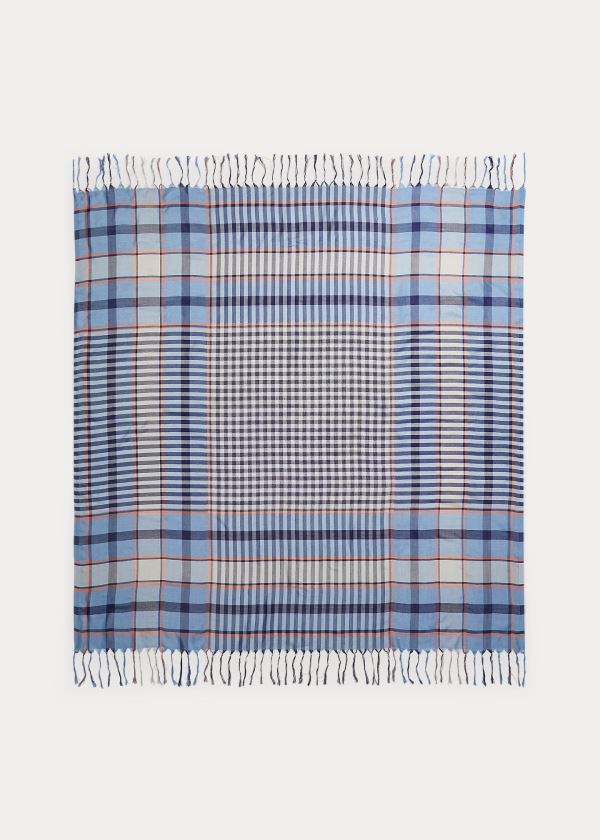 Ralph Lauren Silk Madras Scarf Blankyt | CF3ZunEF