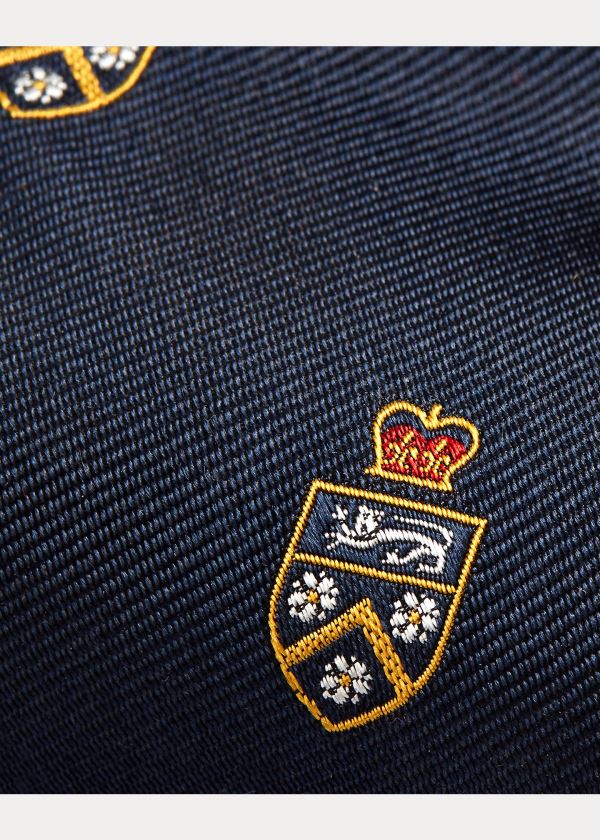 Ralph Lauren Silk Narrow Club Tie Tmavě Blankyt | 7cq9wGnY