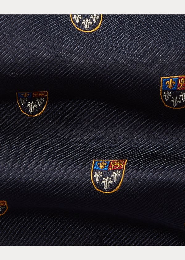 Ralph Lauren Silk Narrow Club Tie Tmavě Blankyt | BVBwZoFJ