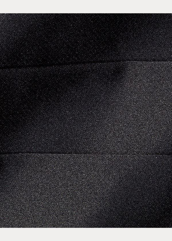Ralph Lauren Silk Satin Cummerbund Černé | YVV1Fu2t