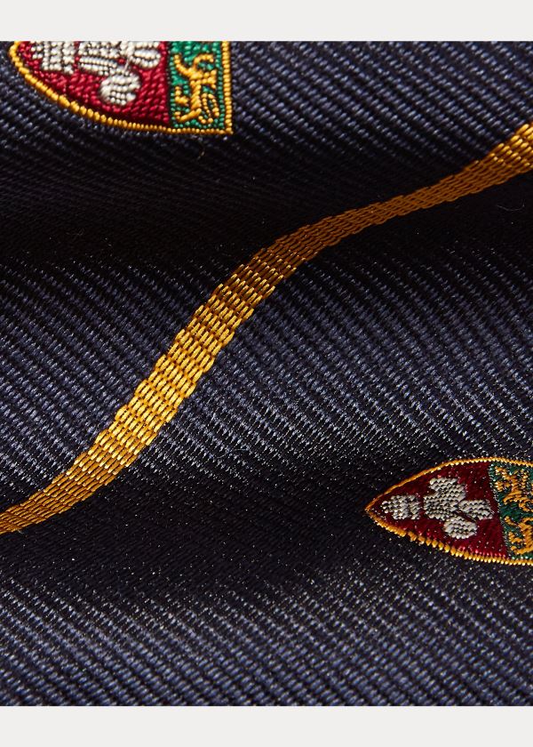 Ralph Lauren Silk Twill Club Bow Tie Tmavě Blankyt Zlaté | 5kRRBDGa