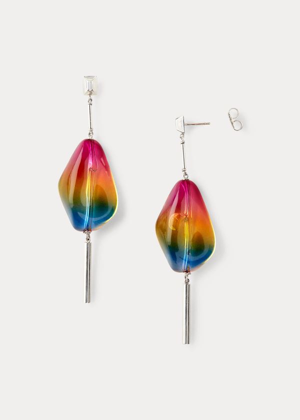 Ralph Lauren Silver Rainbow Drop Earrings Viacfarebný | xCw648kH