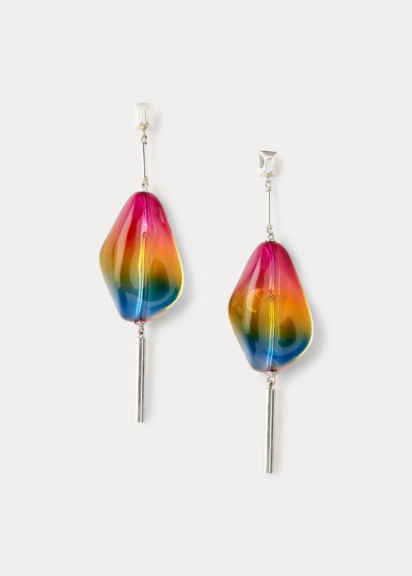 Ralph Lauren Silver Rainbow Drop Earrings Viacfarebný | xCw648kH
