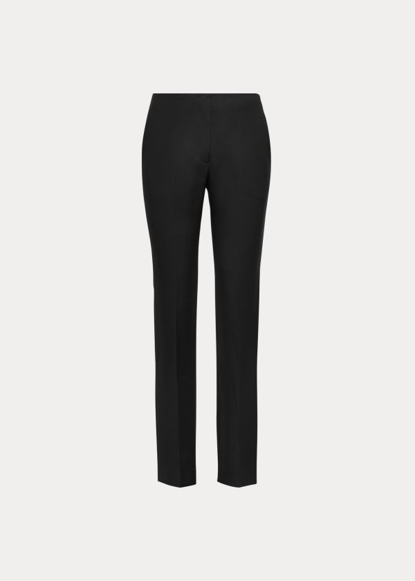 Ralph Lauren Simone Virgin Wool Pant Černé | 496z7D6S