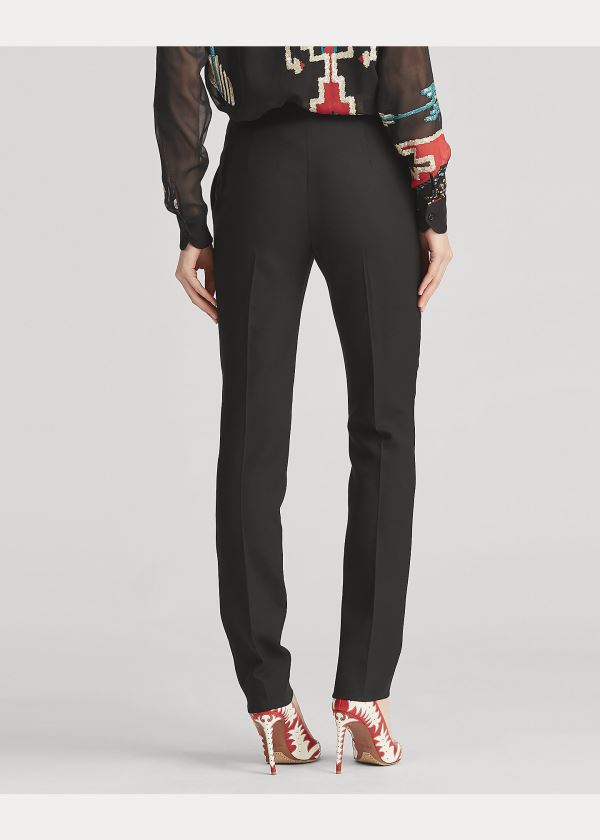 Ralph Lauren Simone Virgin Wool Pant Černé | 496z7D6S