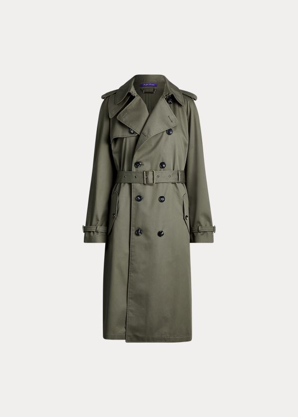 Ralph Lauren Sinclair Trench Coat Olivy Zelené | o8Wlxk6z