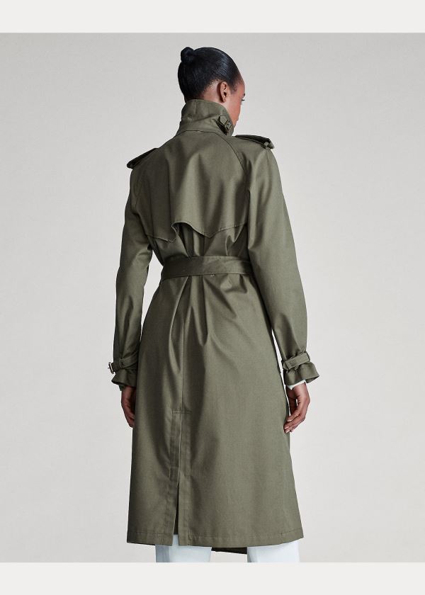 Ralph Lauren Sinclair Trench Coat Olivy Zelené | o8Wlxk6z