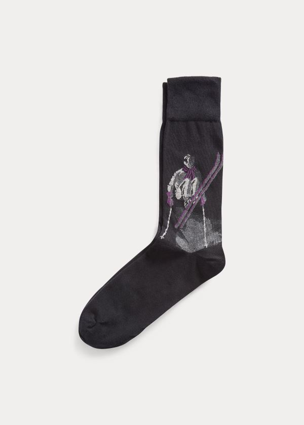 Ralph Lauren Ski Jumper Šaty Socks Černé | Mx9PlRbI