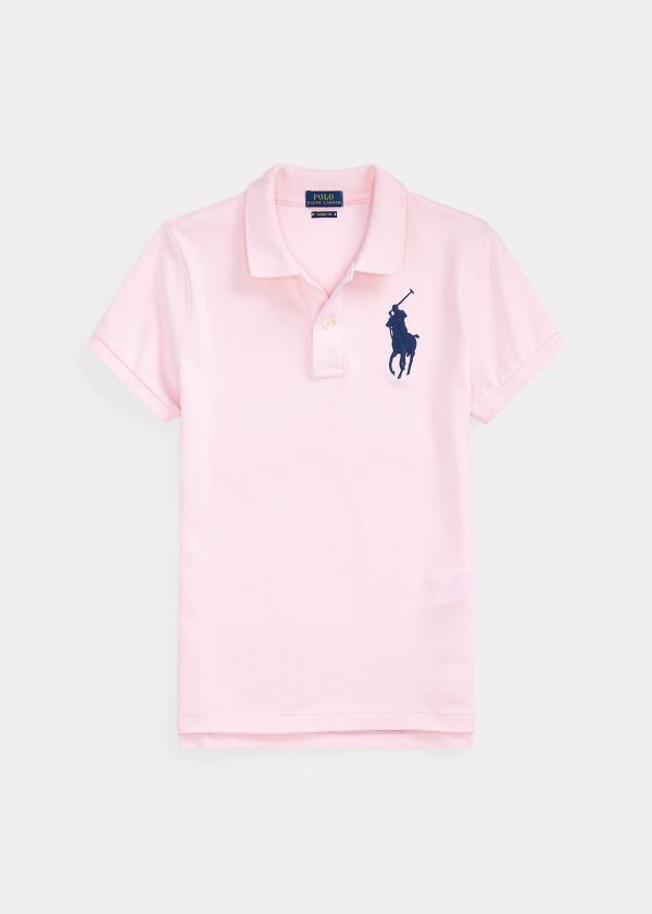 Ralph Lauren Skinny Fit Big Pony Polo Shirt Růžové | HReRrLue