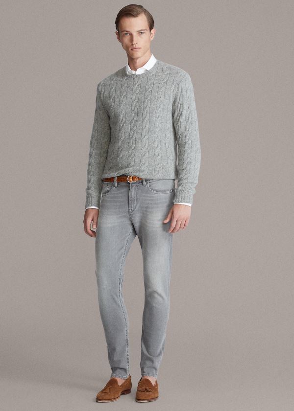 Ralph Lauren Skinny Fit Stretch Jean Šedé | YVVFh1gf
