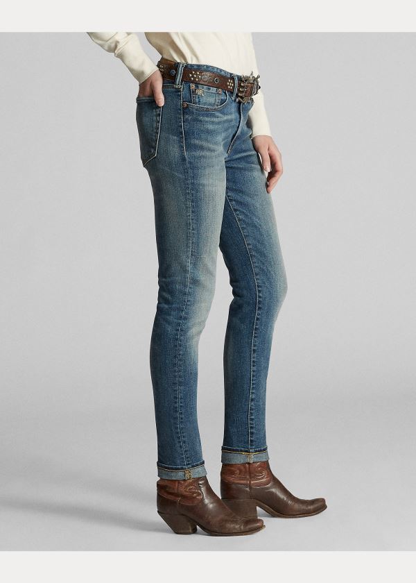 Ralph Lauren Skinny Stretch Jean Blankyt Blankyt Světle Modré | 1Isx2n2P