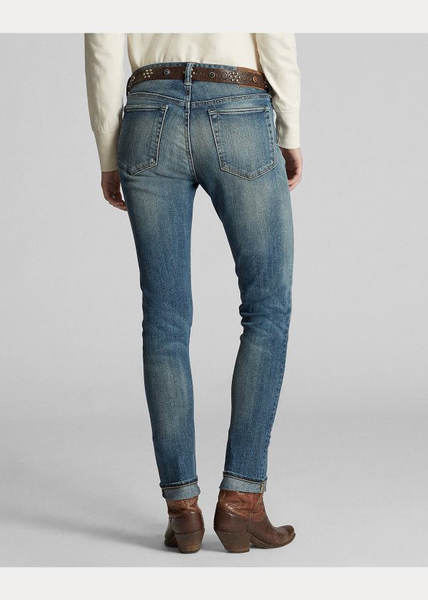 Ralph Lauren Skinny Stretch Jean Blankyt Blankyt Světle Modré | 1Isx2n2P