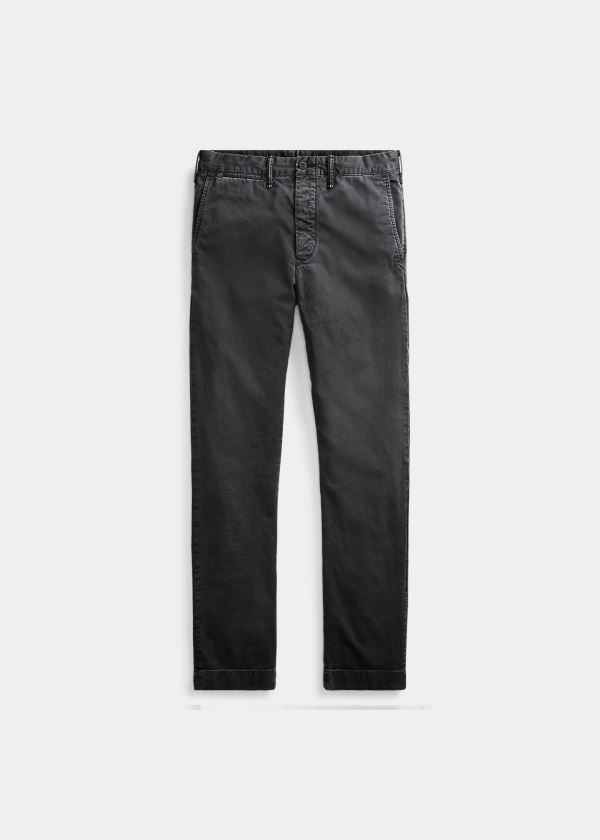 Ralph Lauren Slim Fit Bavlněné Chino Černé | Z27qXlqz