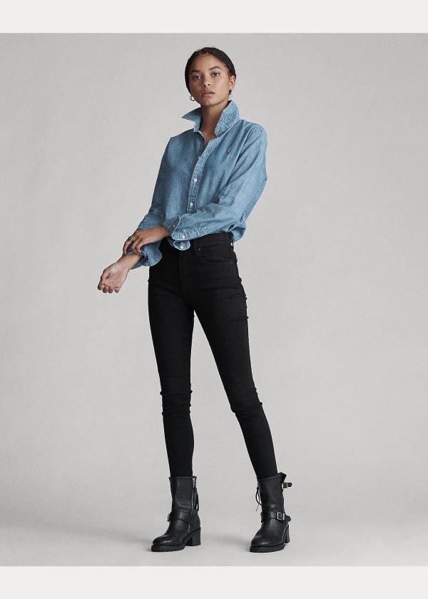 Ralph Lauren Slim Fit Chambray Shirt Blankyt | Y3zJrFgQ