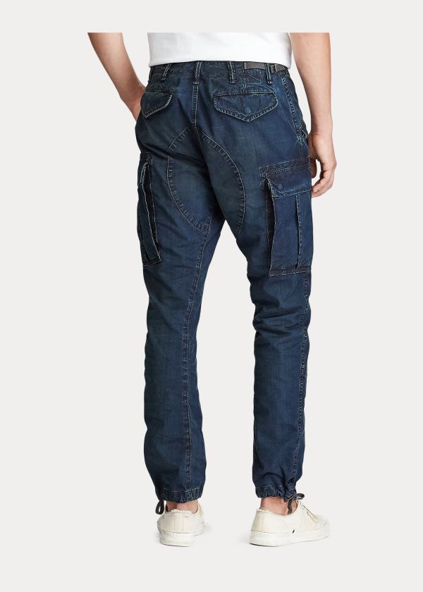 Ralph Lauren Slim Fit Denim Cargo Pant Tmavě Blankyt | 4GWtJd7W