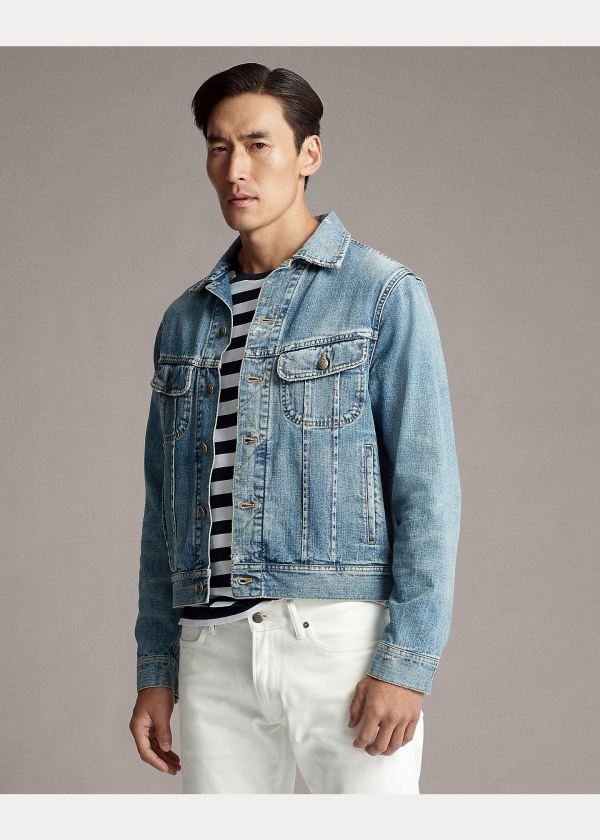 Ralph Lauren Slim Fit Denim Trucker Jacket Indigo | jMheCYwd