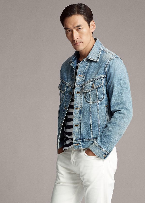 Ralph Lauren Slim Fit Denim Trucker Jacket Indigo | jMheCYwd