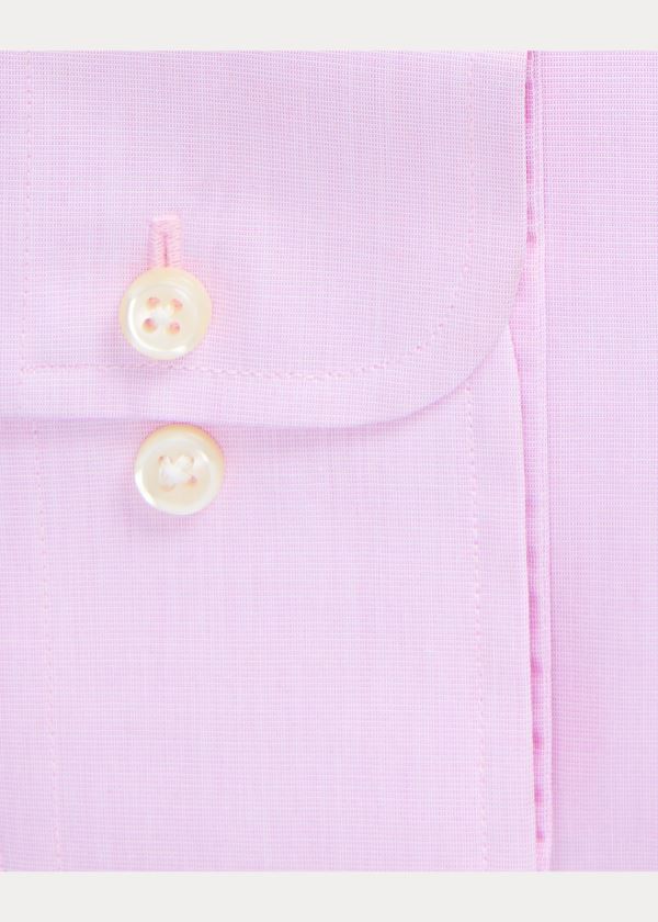 Ralph Lauren Slim Fit End-on-End Shirt Růžové Bílé | fbSOlZkj