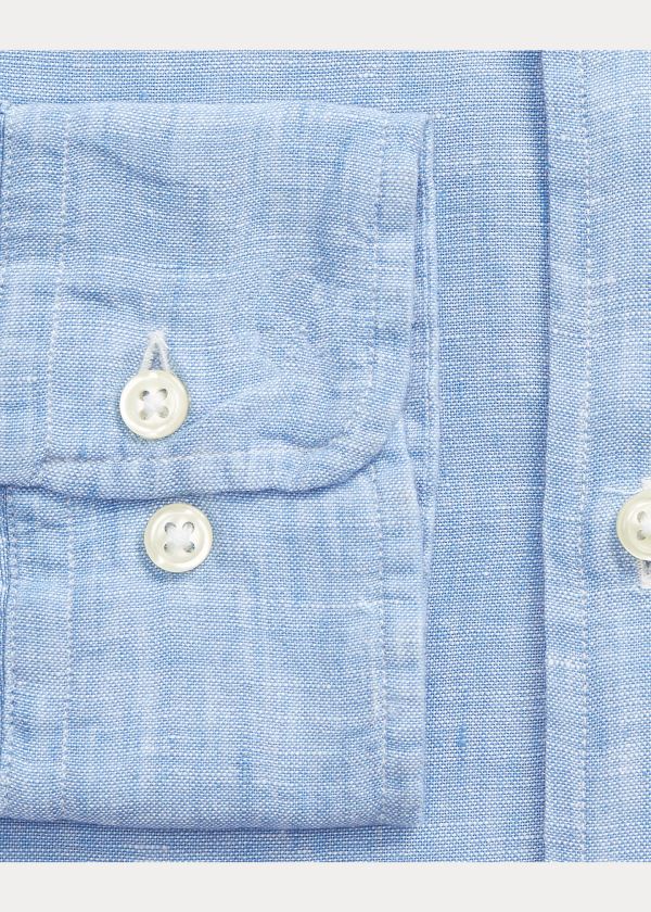 Ralph Lauren Slim Fit Linen Shirt Blankyt Bílé | xzAfkJhF