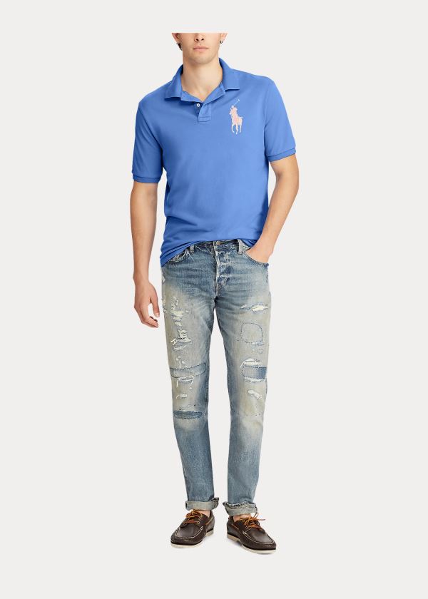 Ralph Lauren Slim Fit Mesh Polo Shirt Blankyt | Mk2S8Bec