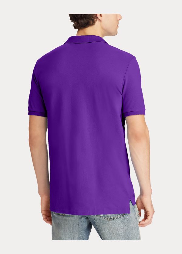 Ralph Lauren Slim Fit Mesh Polo Shirt Fialové | Ac0NbIIB