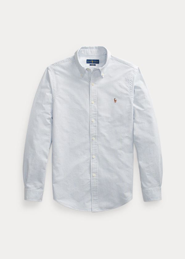 Ralph Lauren Slim Fit Oxford Shirt Blankyt Bílé | LxbEZaAX