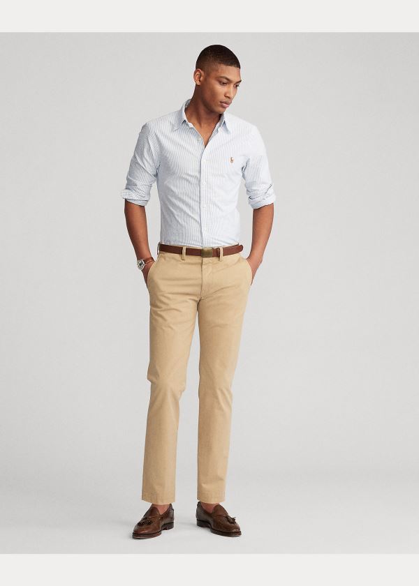 Ralph Lauren Slim Fit Oxford Shirt Blankyt Bílé | LxbEZaAX