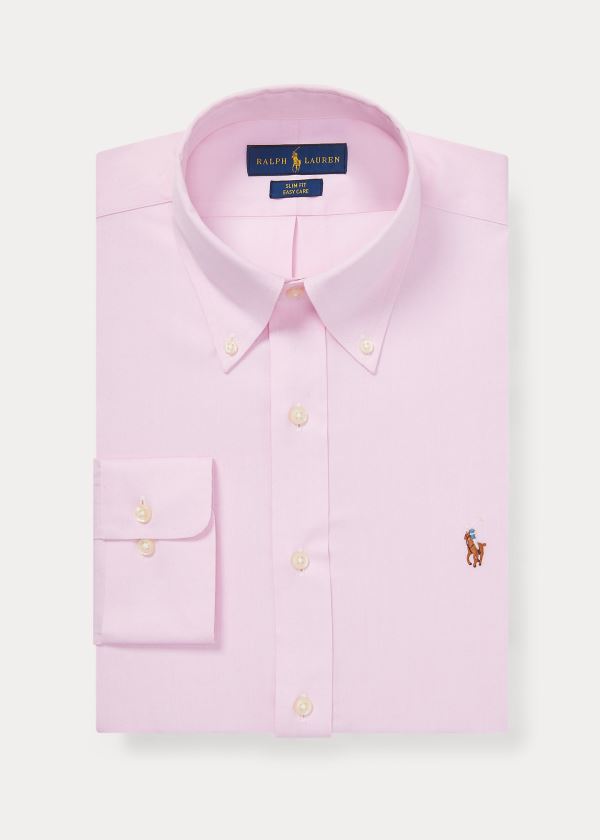 Ralph Lauren Slim Fit Oxford Shirt Růžové Bílé | 2T0CeP4r