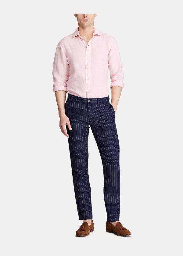 Ralph Lauren Slim Fit Pinstripe Pant Černé | kBUTqoCV