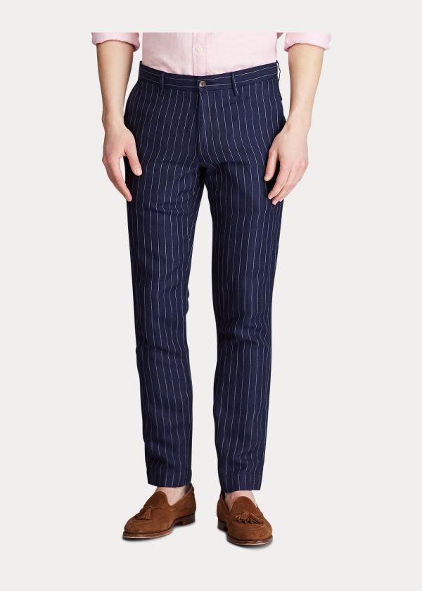 Ralph Lauren Slim Fit Pinstripe Pant Černé | kBUTqoCV