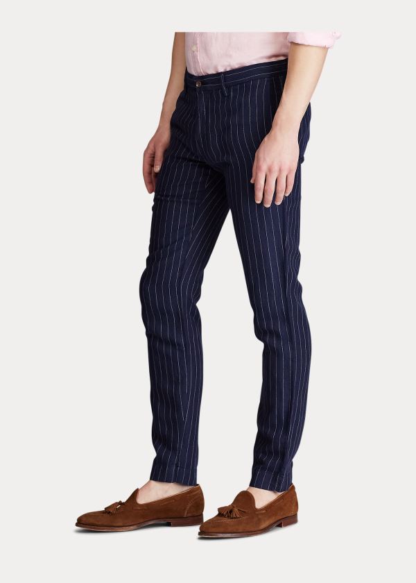 Ralph Lauren Slim Fit Pinstripe Pant Černé | kBUTqoCV