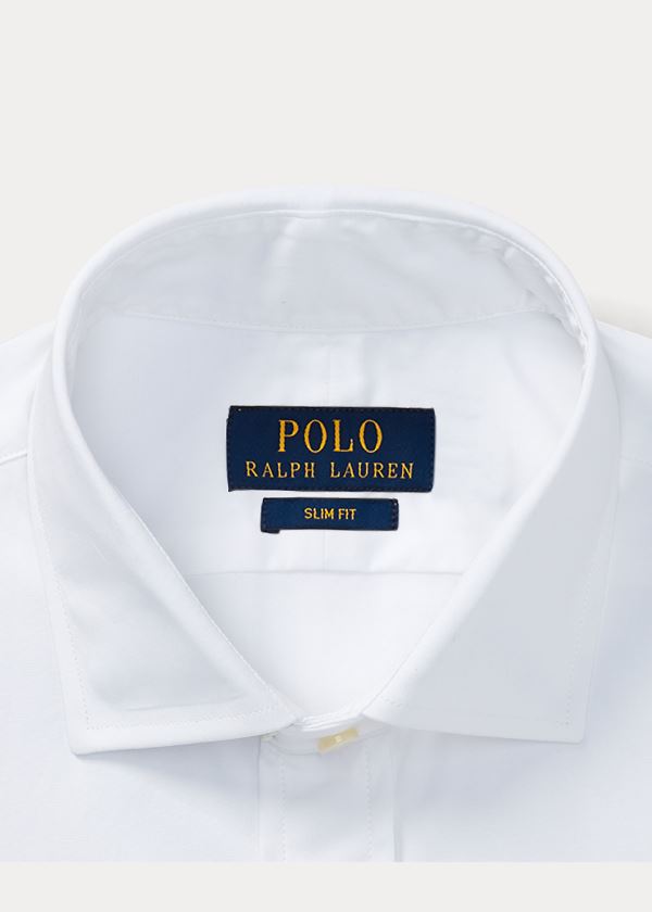 Ralph Lauren Slim-Fit Poplin Estate Shirt Bílé | Bp7nmH5U