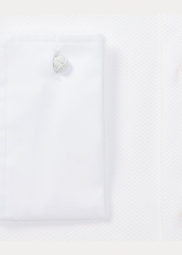 Ralph Lauren Slim Fit Poplin Tuxedo Shirt Bílé | 9kcSCBcr
