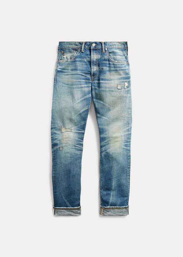 Ralph Lauren Slim Fit Selvedge Jean Blankyt Blankyt Světle Modré | 55wfqkqB