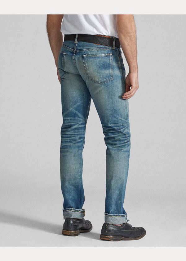 Ralph Lauren Slim Fit Selvedge Jean Blankyt Blankyt Světle Modré | 55wfqkqB