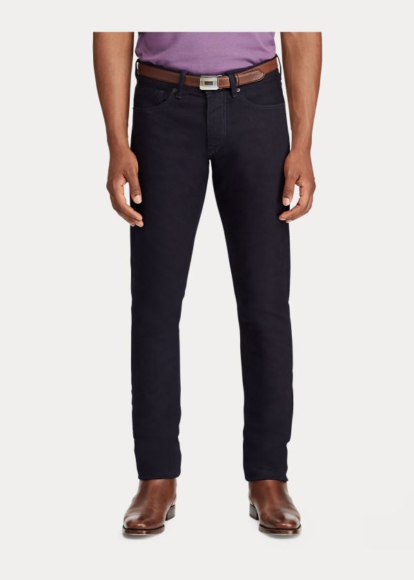 Ralph Lauren Slim Fit Selvedge Jean Černé Blankyt | uzwoThRX