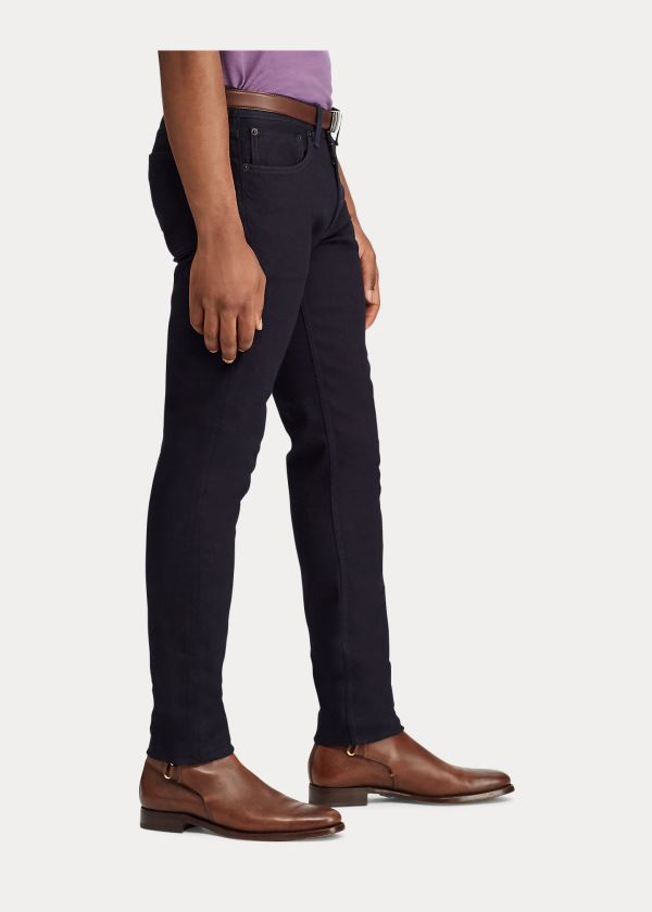 Ralph Lauren Slim Fit Selvedge Jean Černé Blankyt | uzwoThRX