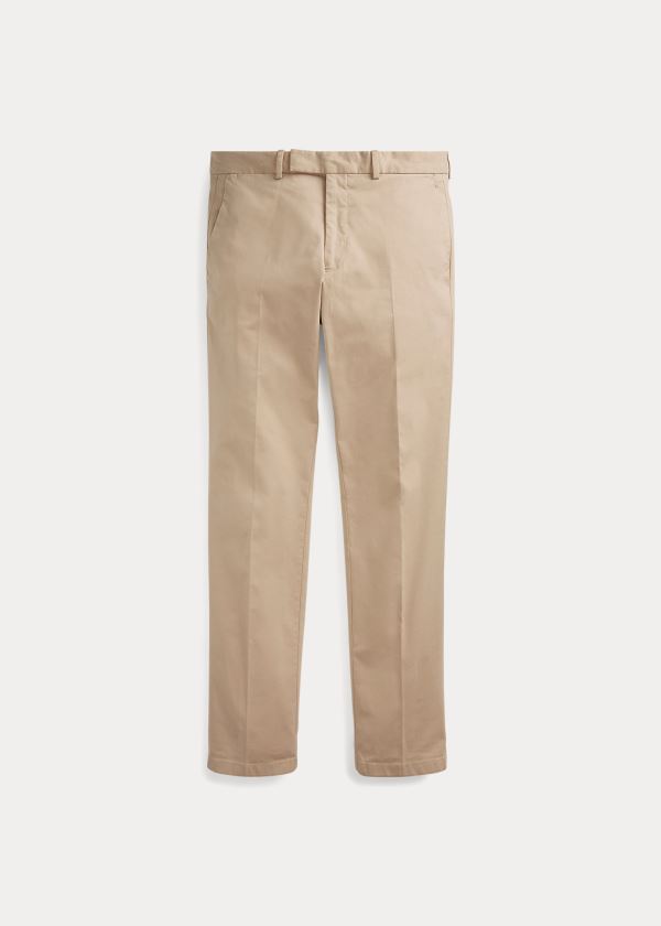 Ralph Lauren Slim Fit Stretch Chino Hnědožlutý | 4UIMwK3B