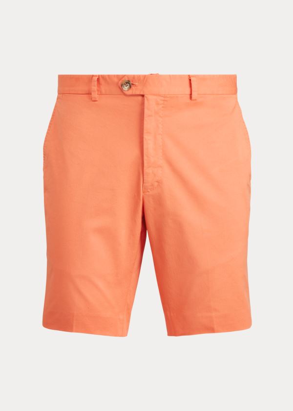 Ralph Lauren Slim Fit Stretch Chino Krátké Oranžové | JB5bgahh